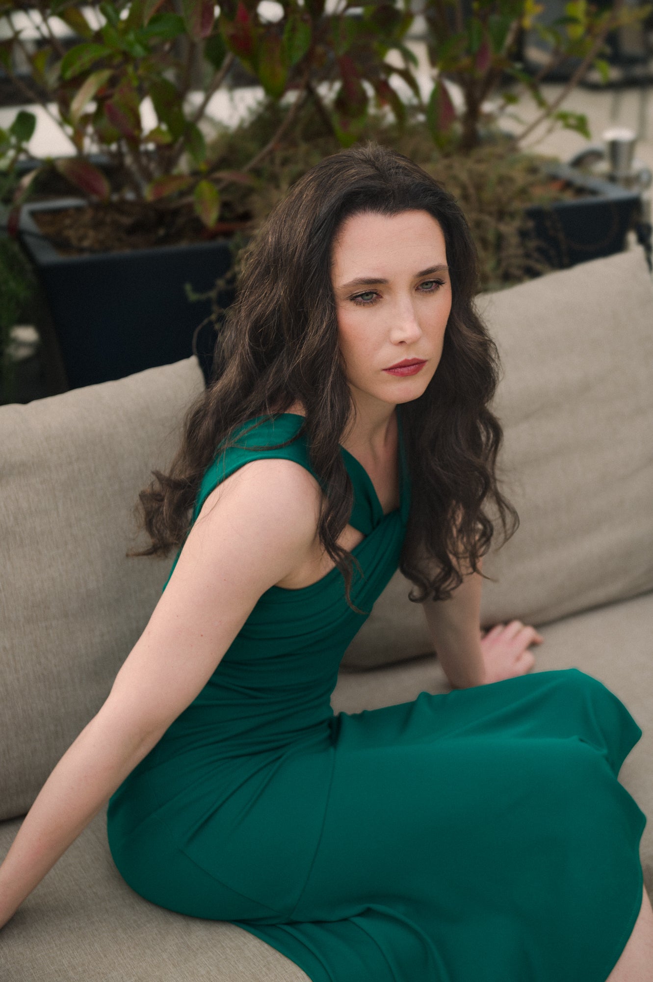 Abito midi scollo nodo - Compagnia Italiana