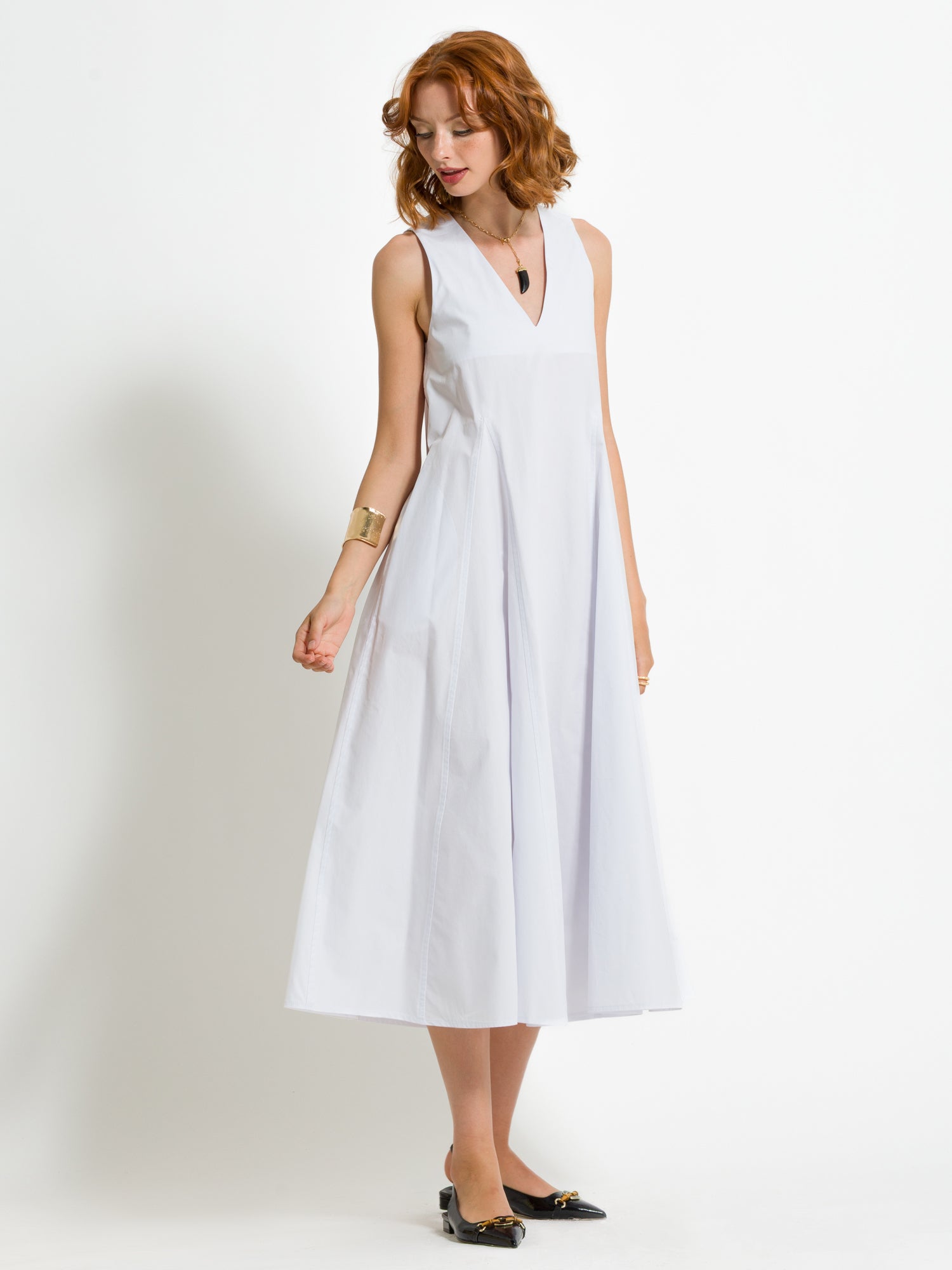 Abito lungo in cotone - Compagnia Italiana