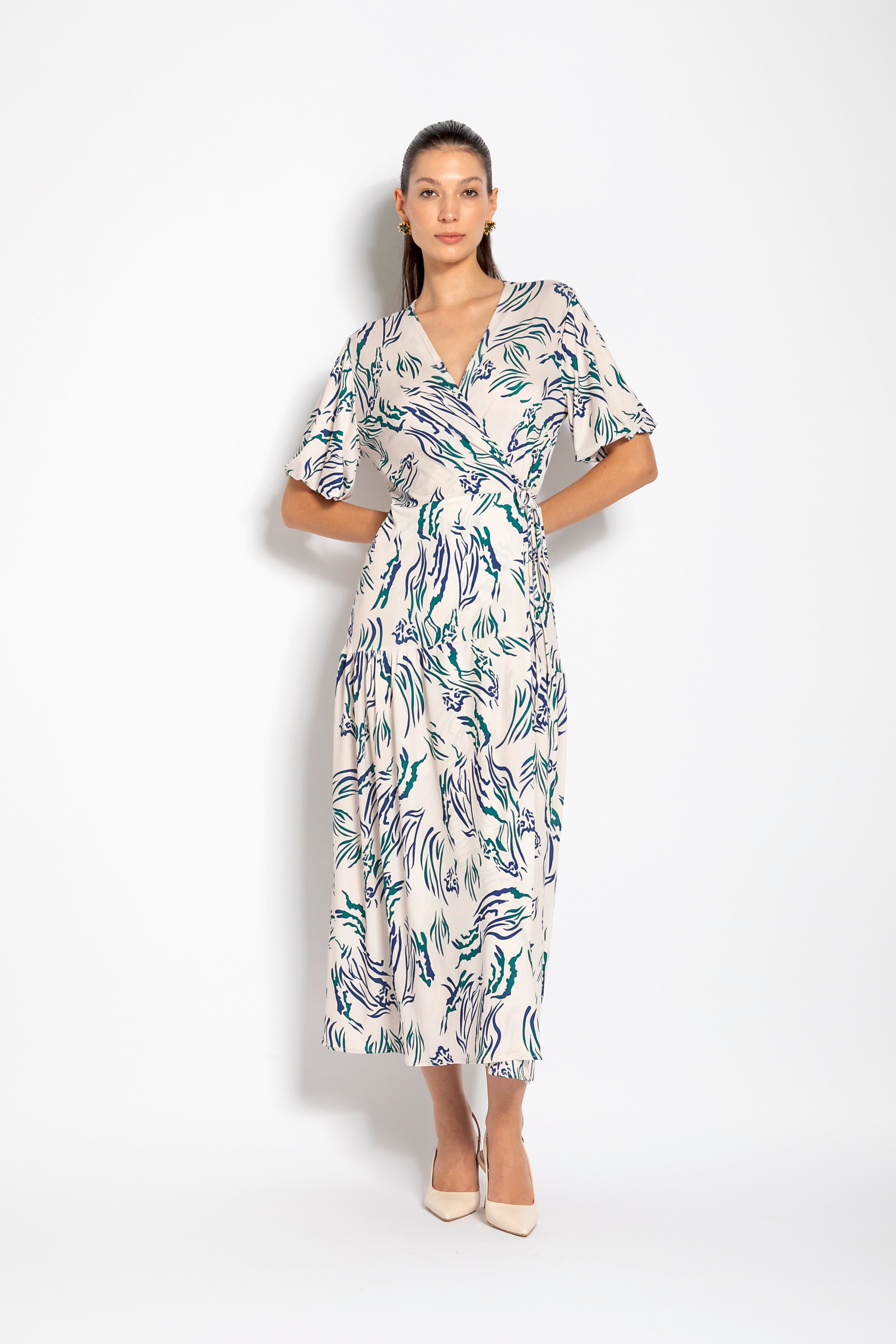 Abito midi cache coeur - Compagnia Italiana