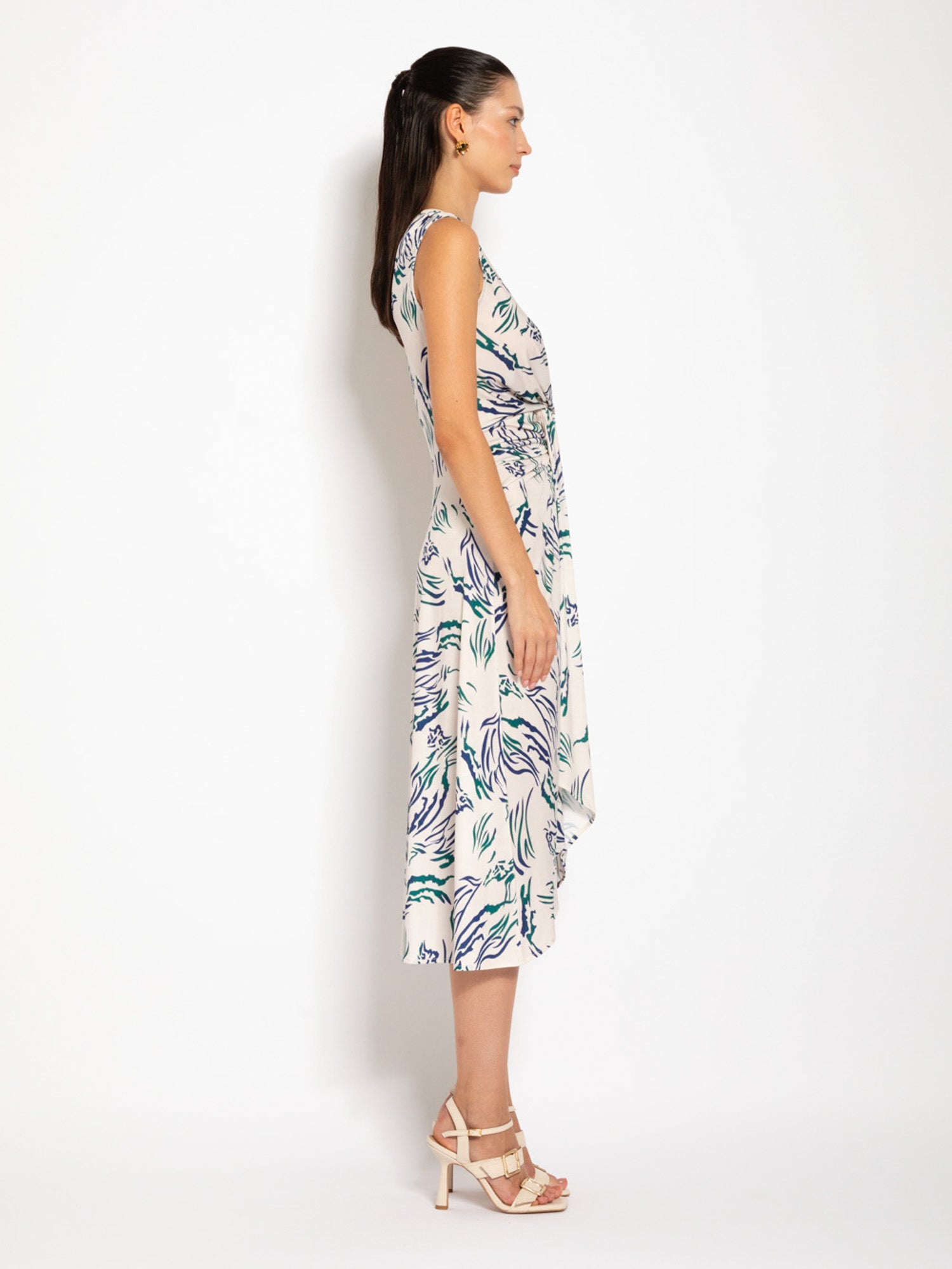 Abito midi con drappeggio - Compagnia Italiana