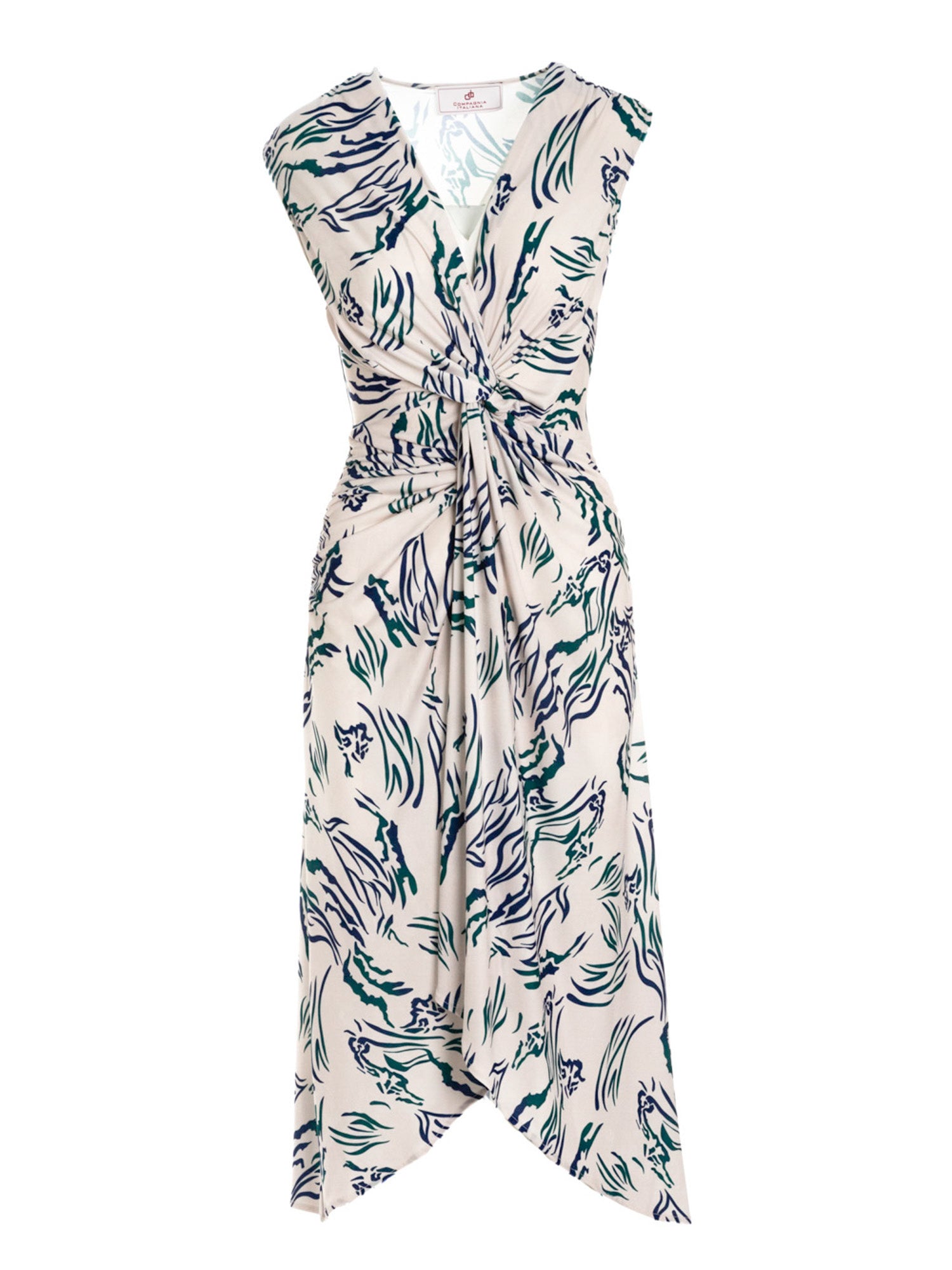 Abito midi con drappeggio - Compagnia Italiana