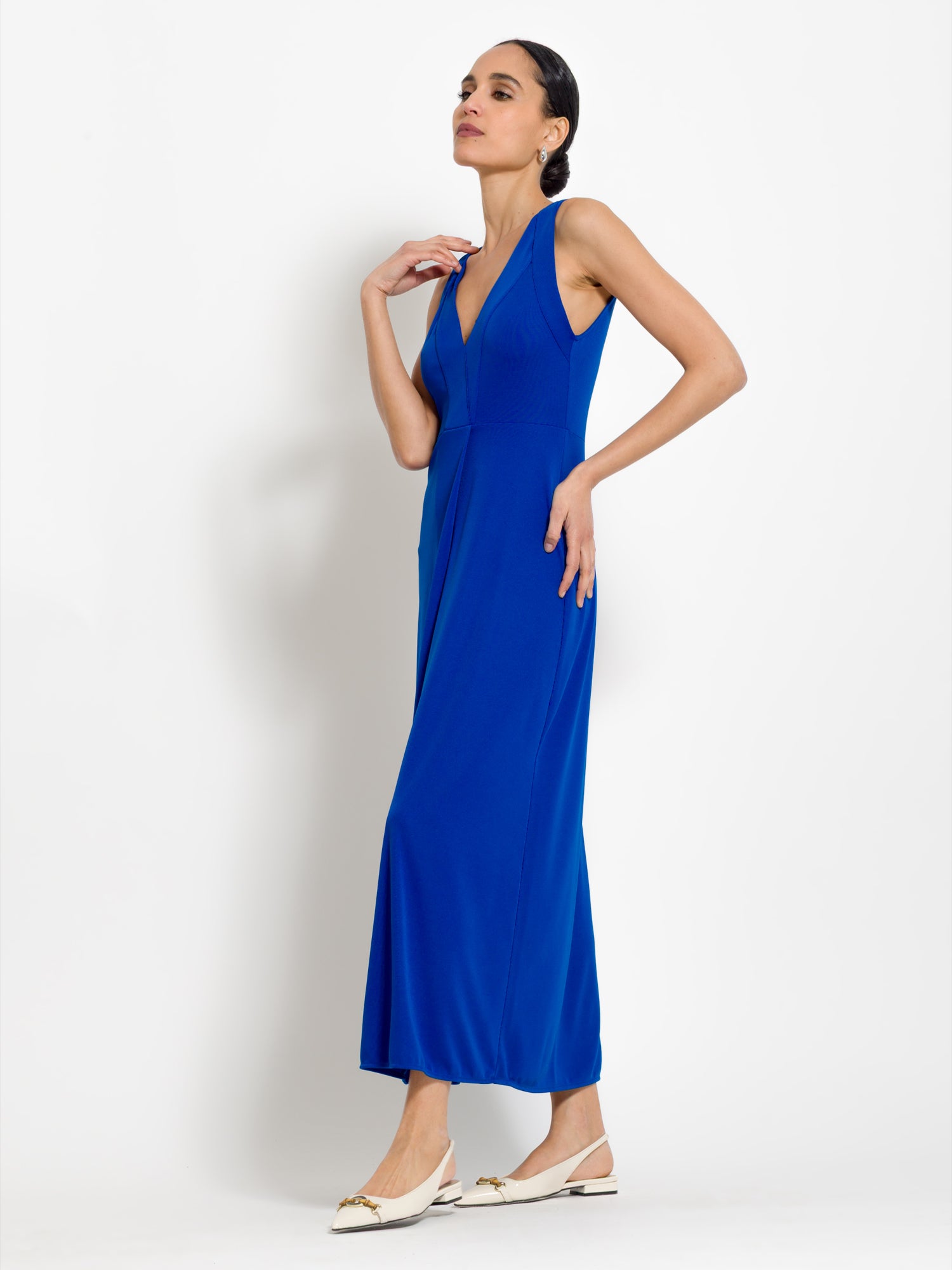 Abito lungo scollo v - Compagnia Italiana