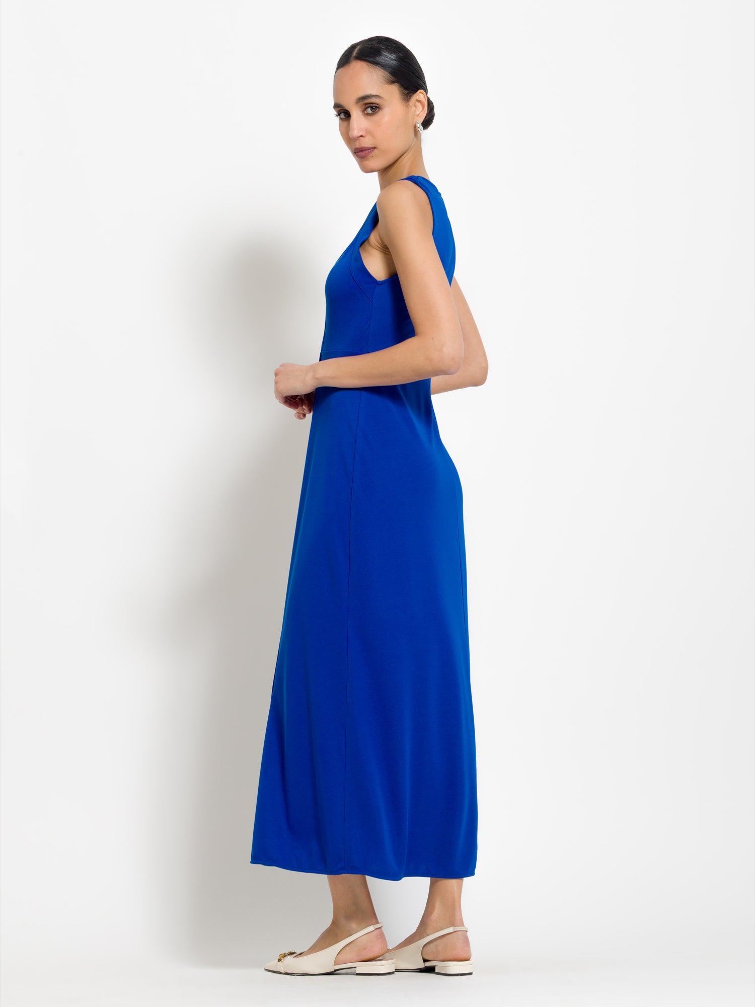 Abito lungo scollo v - Compagnia Italiana