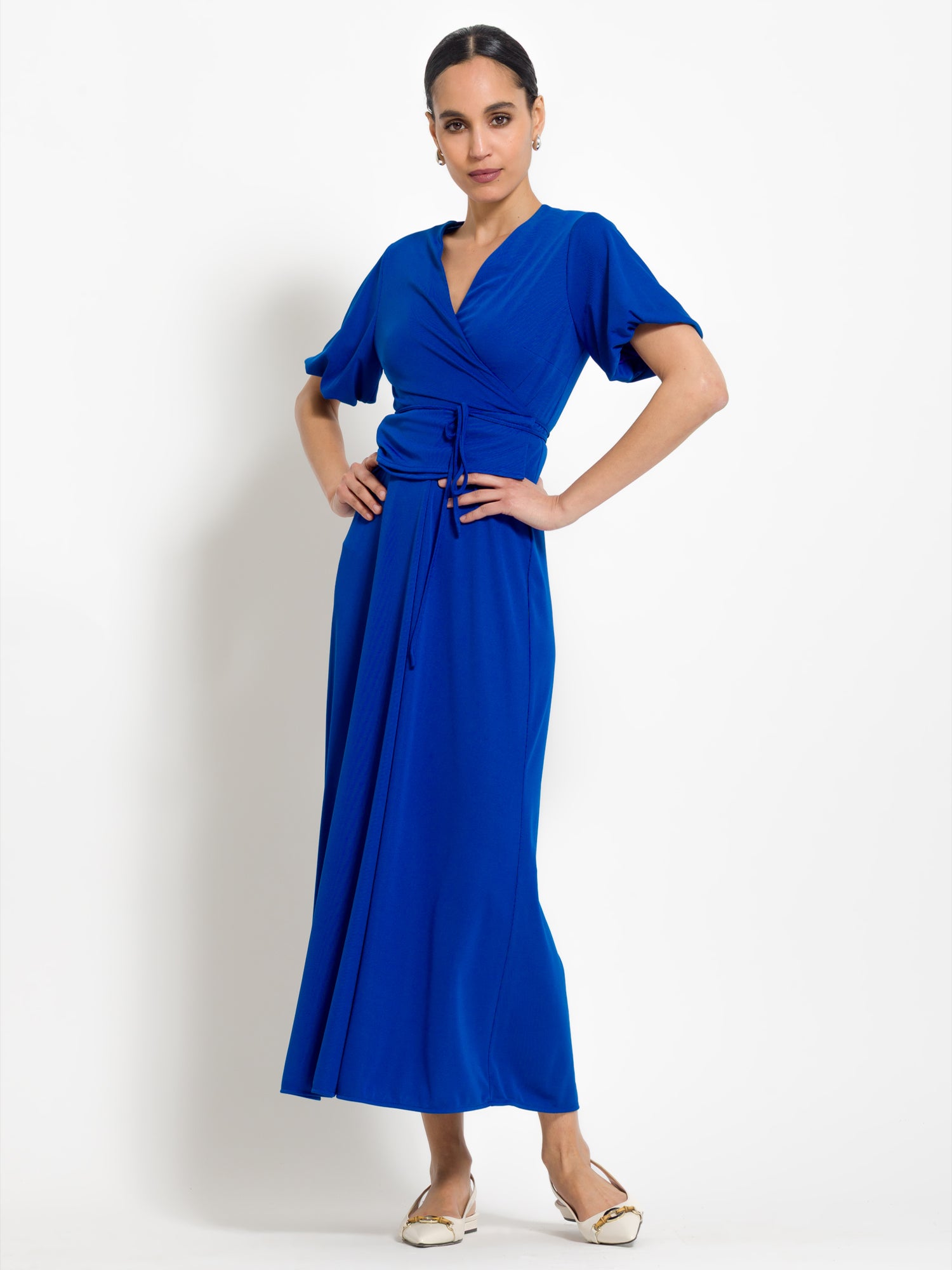 Abito lungo scollo v - Compagnia Italiana