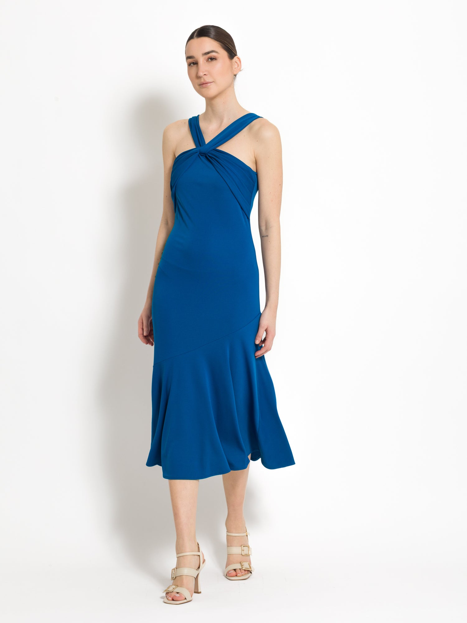 Abito midi scollo nodo - Compagnia Italiana