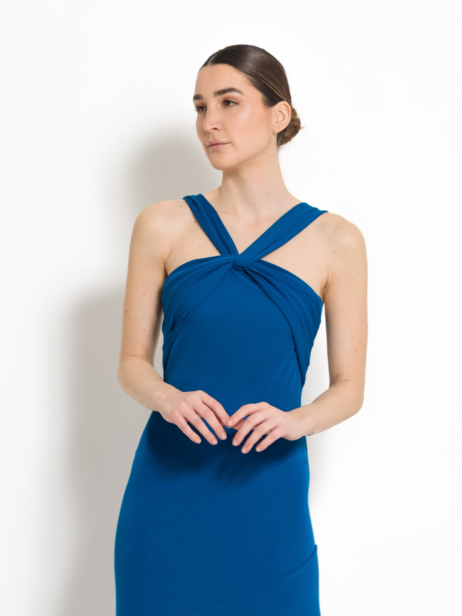 Abito midi scollo nodo - Compagnia Italiana