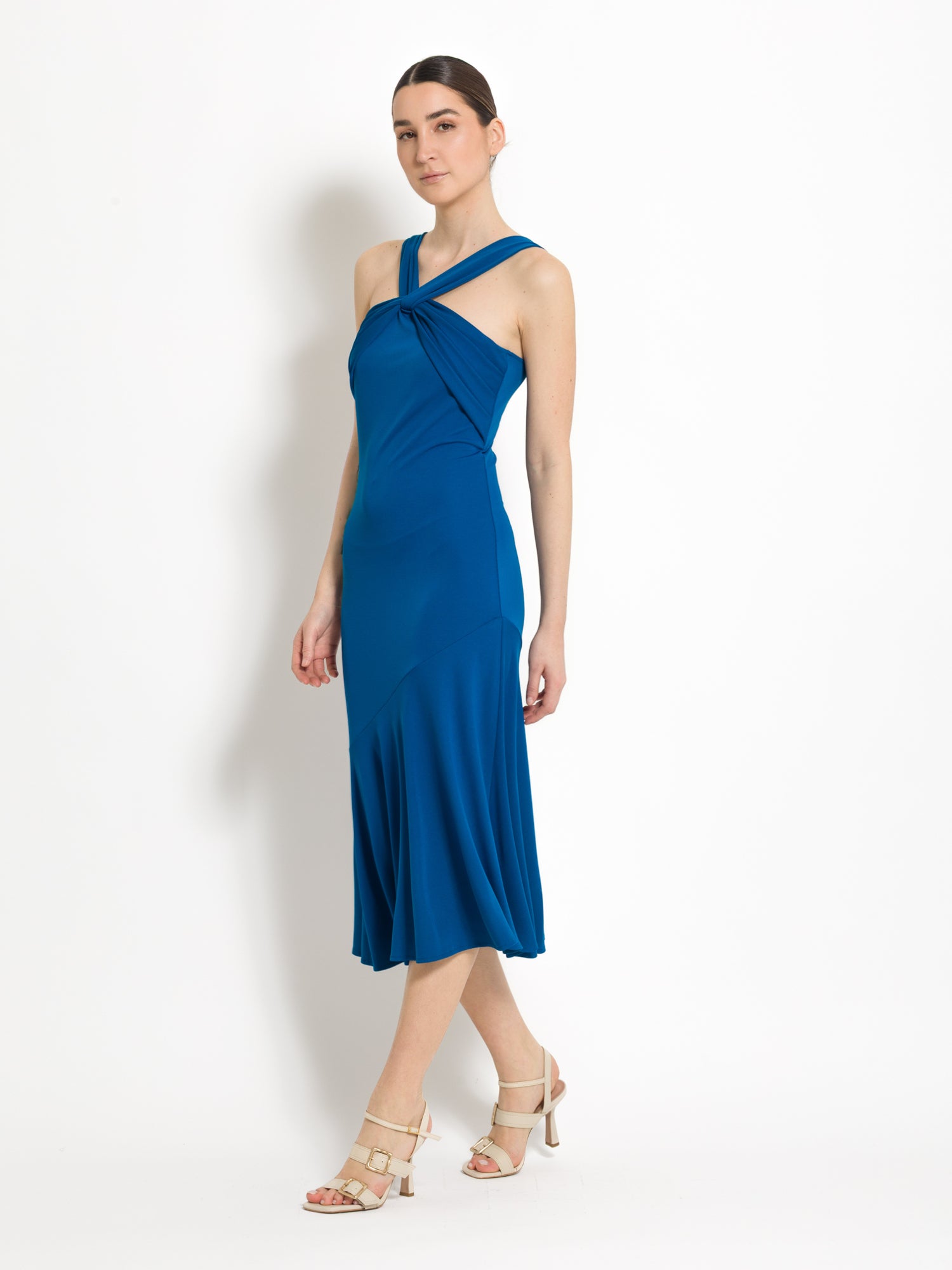 Abito midi scollo nodo - Compagnia Italiana