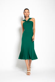 Abito midi scollo nodo - Compagnia Italiana