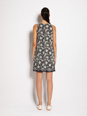 Abito corto in cotone ricamato - Compagnia Italiana