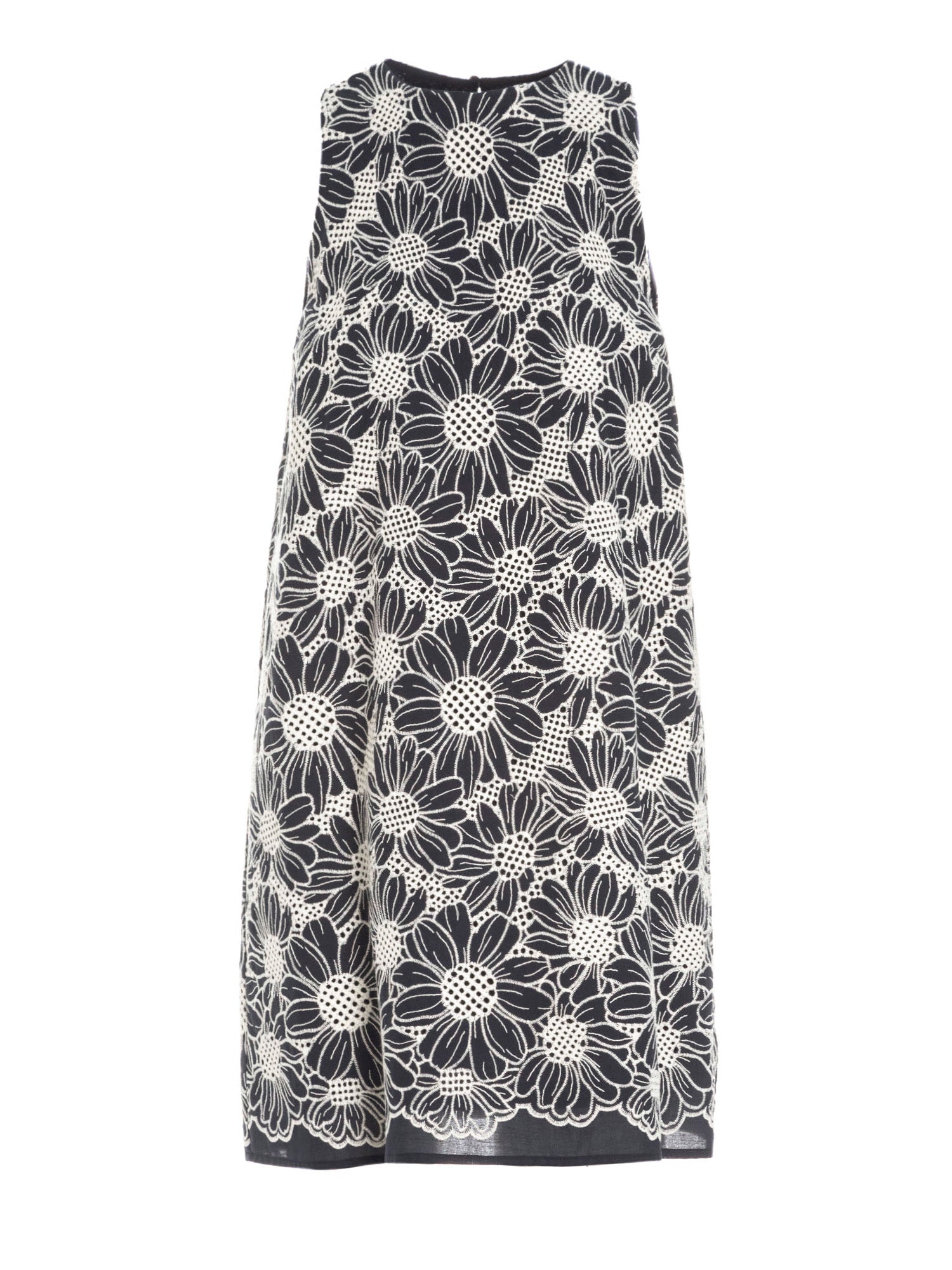 Abito corto in cotone ricamato - Compagnia Italiana