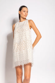 Abito macrame e paillettes - Compagnia Italiana