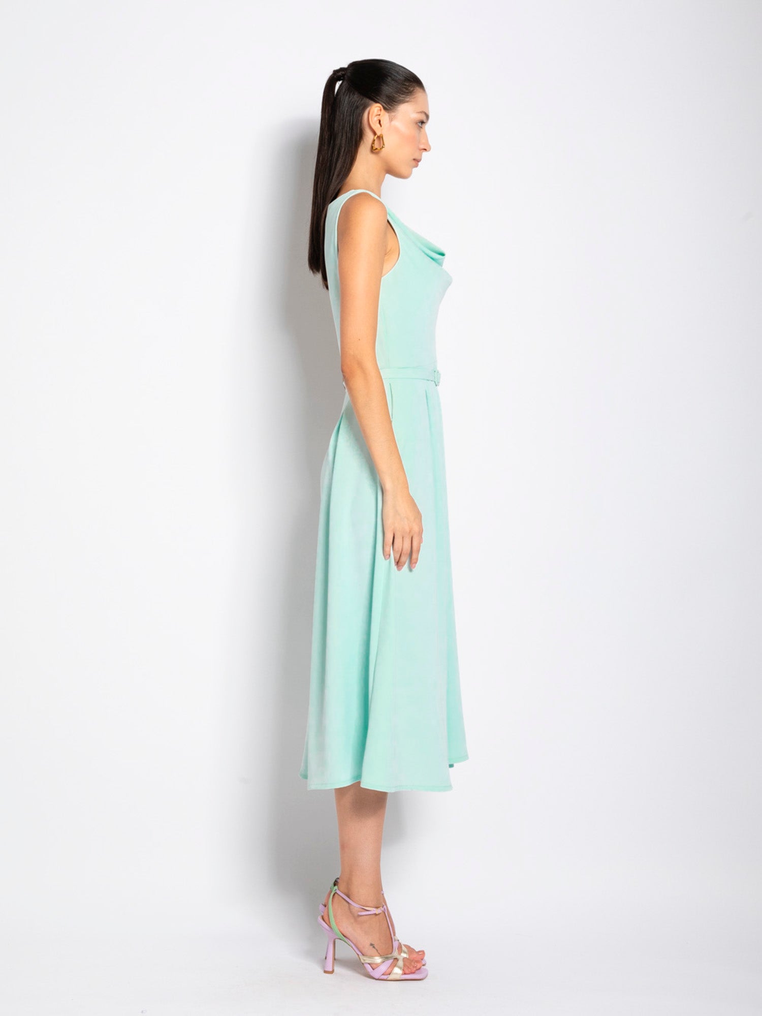 Abito midi con cintura - Compagnia Italiana