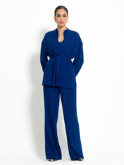 Caban cinturato in diagonale fluido - Compagnia Italiana