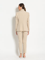 Pantalone in tessuto tecnico diagonale a trombetta - Compagnia Italiana