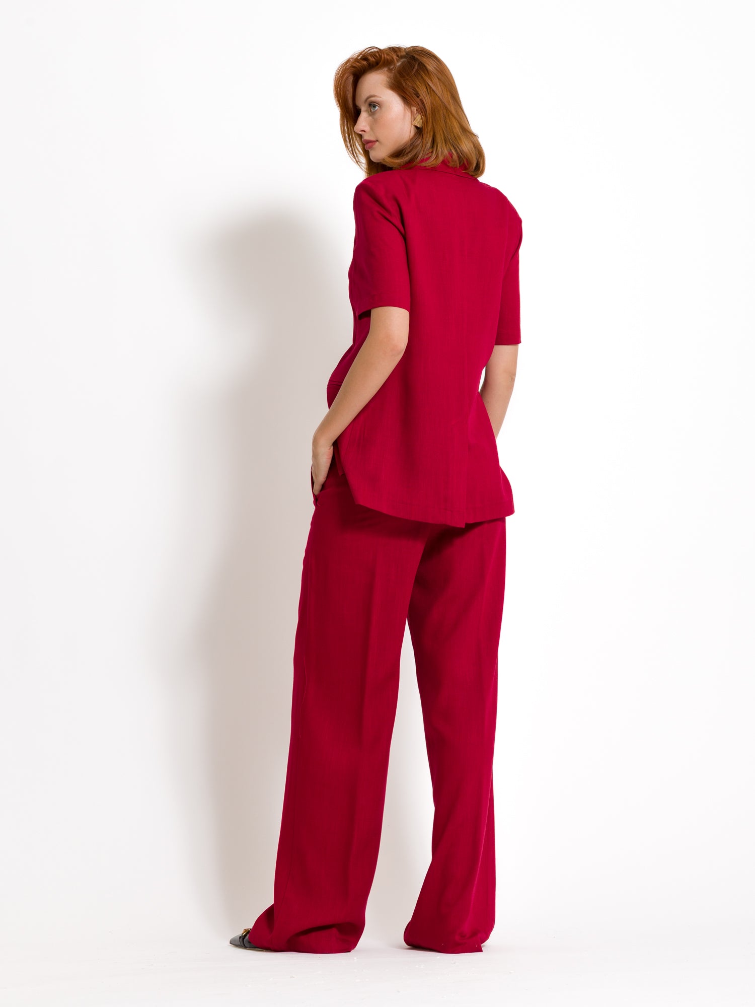 Giacca mezza manica in misto lino - Compagnia Italiana