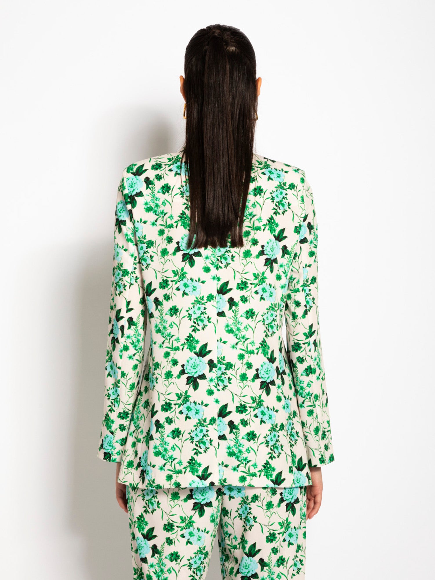 Blazer monopetto stampa fiori - Compagnia Italiana