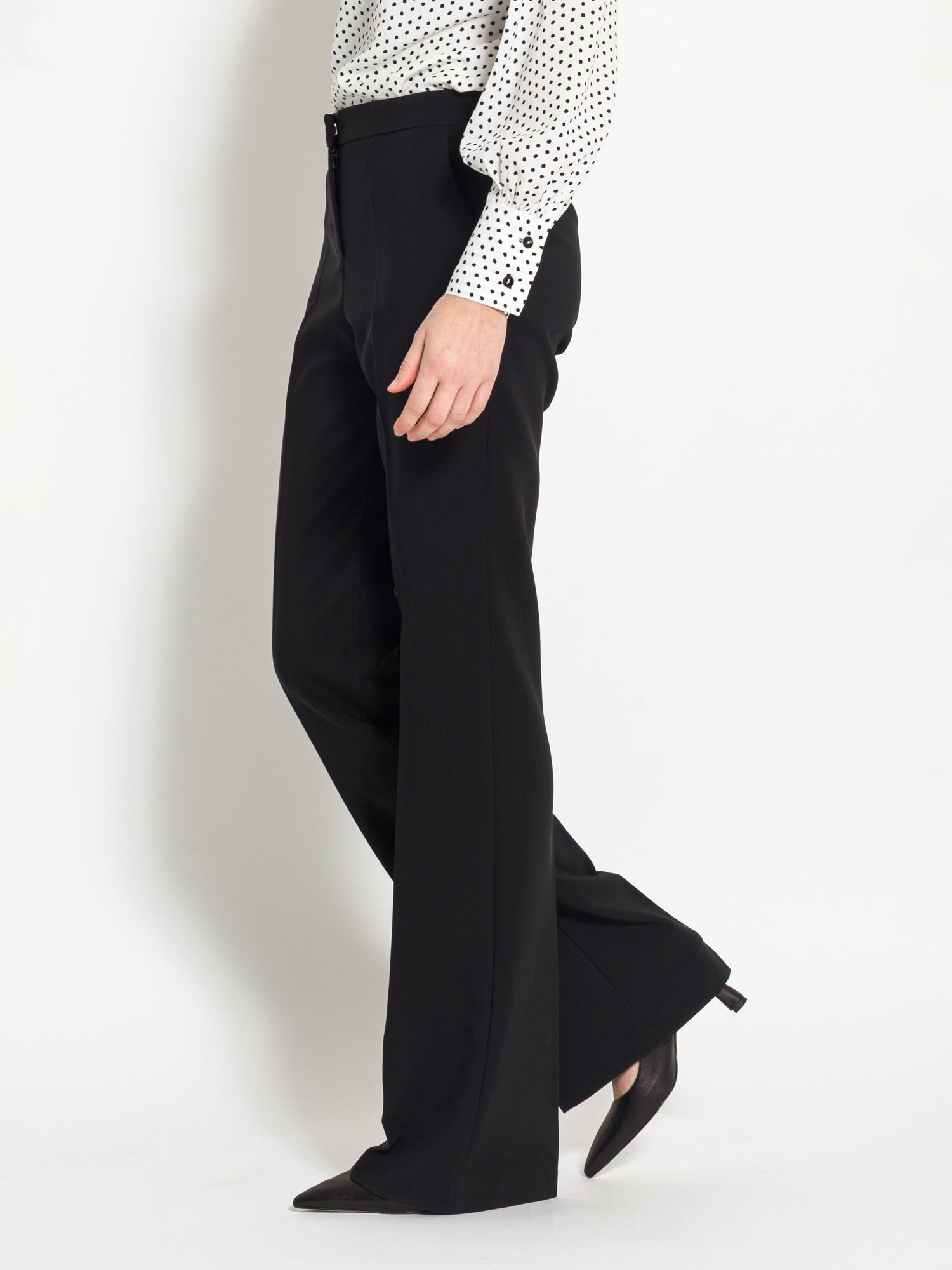 Pantalone flare a vita alta - Compagnia Italiana