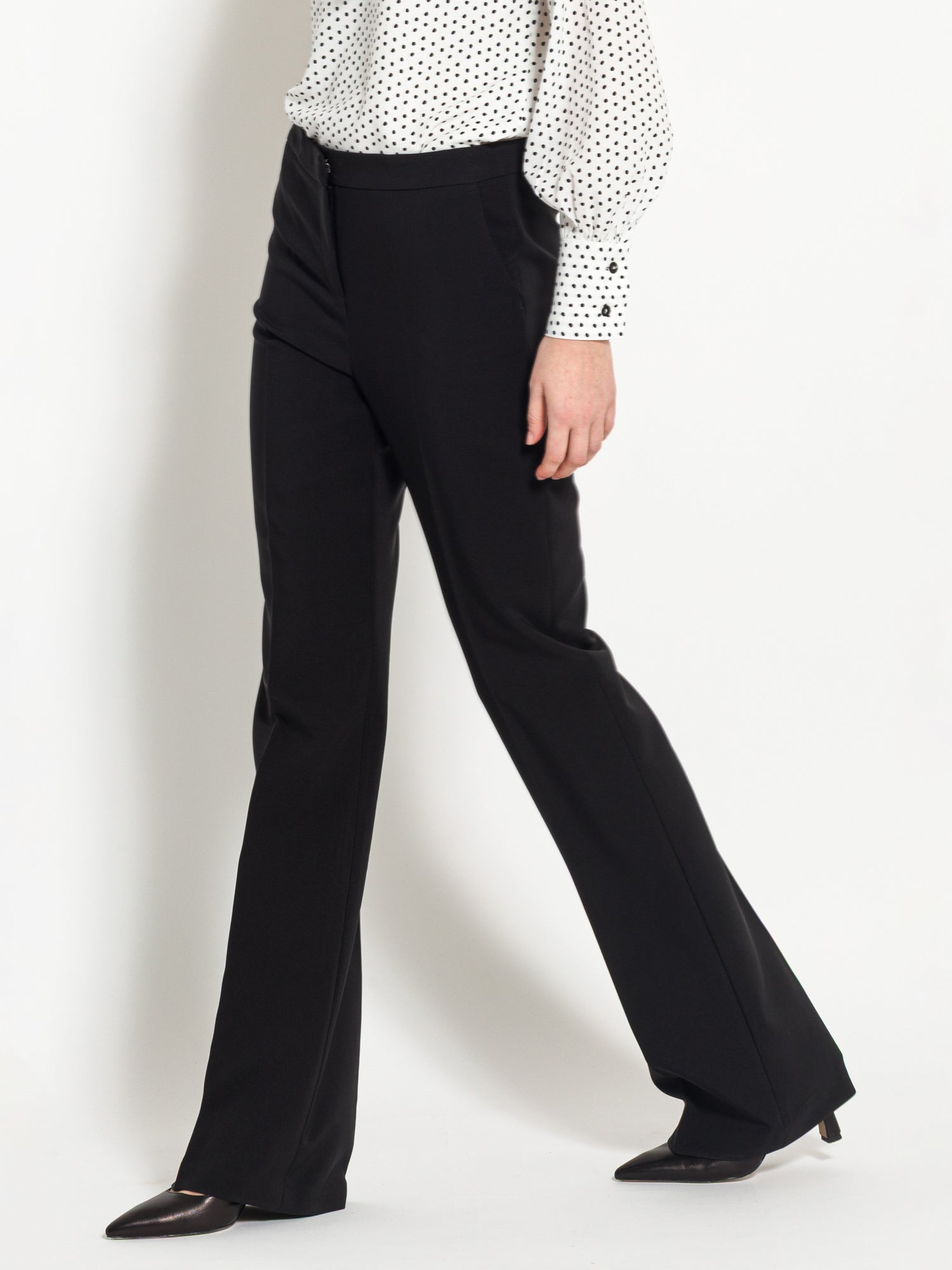 Pantalone flare a vita alta - Compagnia Italiana