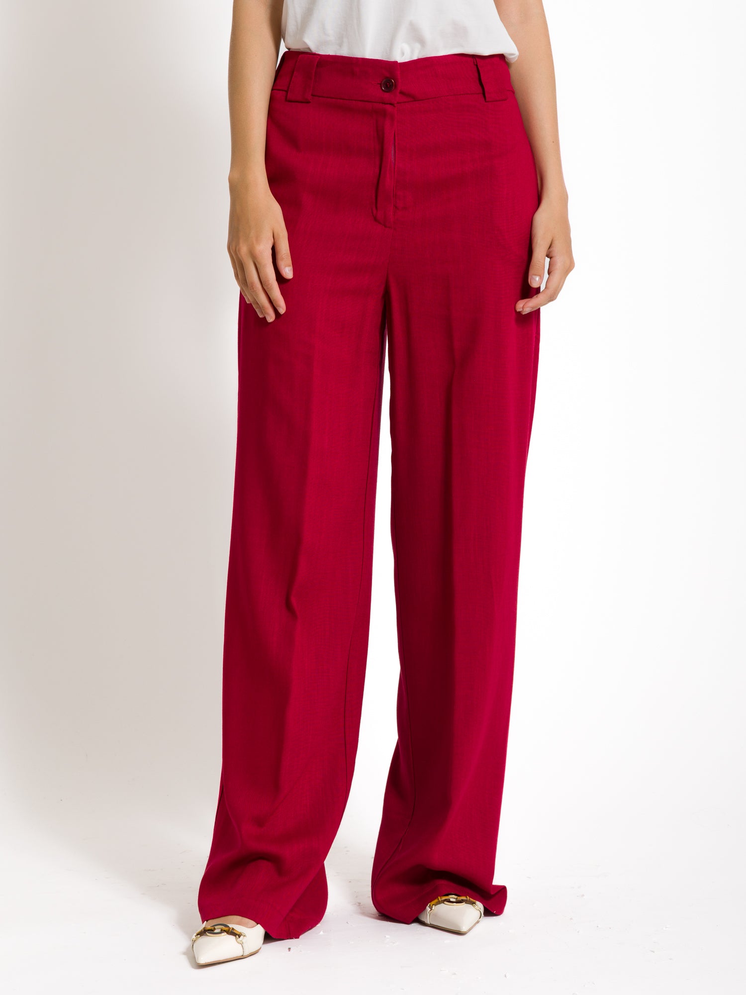 Pantalone gamba larga in lino - Compagnia Italiana