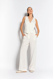 Pantalone gamba larga in lino - Compagnia Italiana