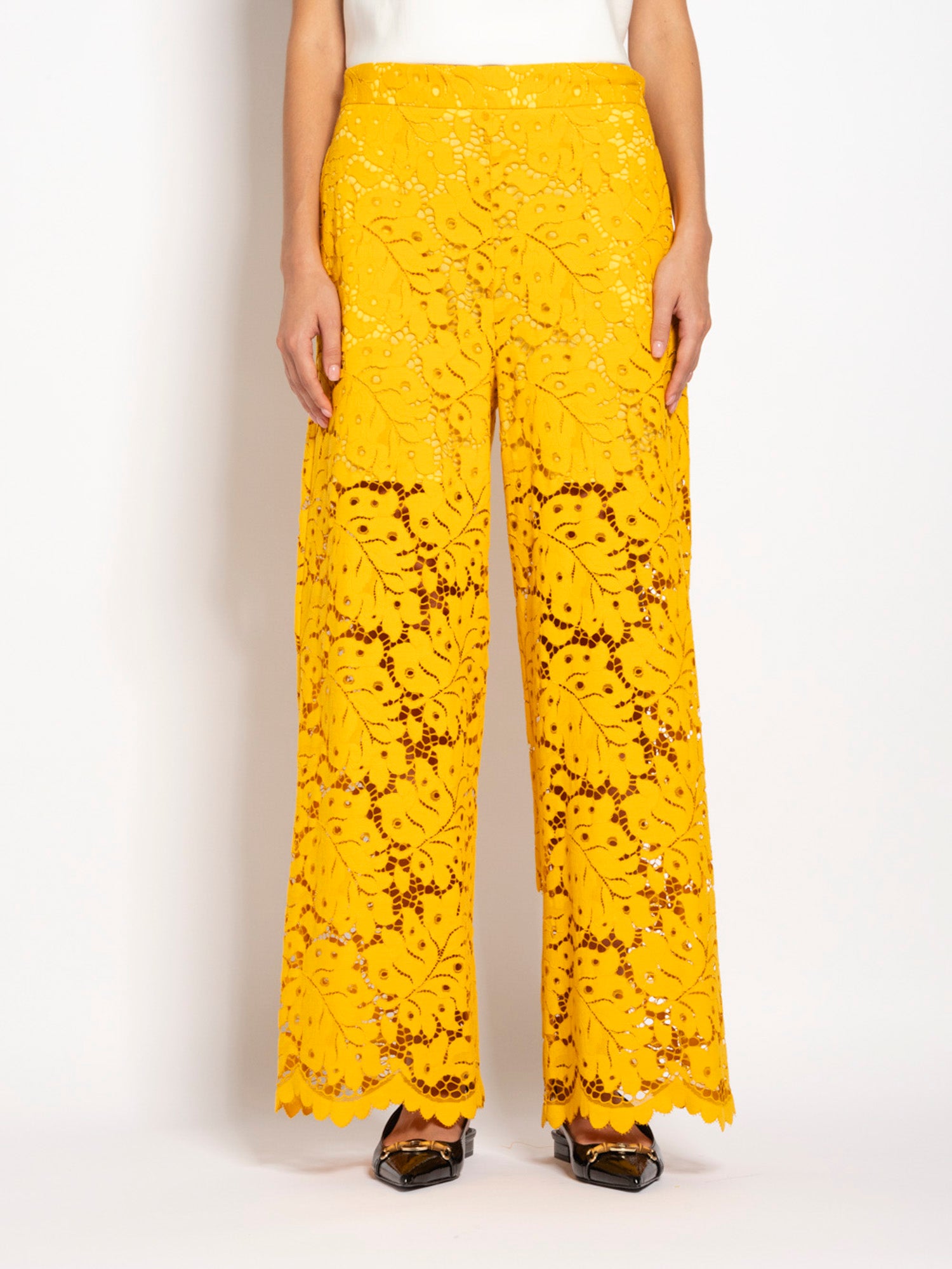 Pantalone vita alta in pizzo - Compagnia Italiana