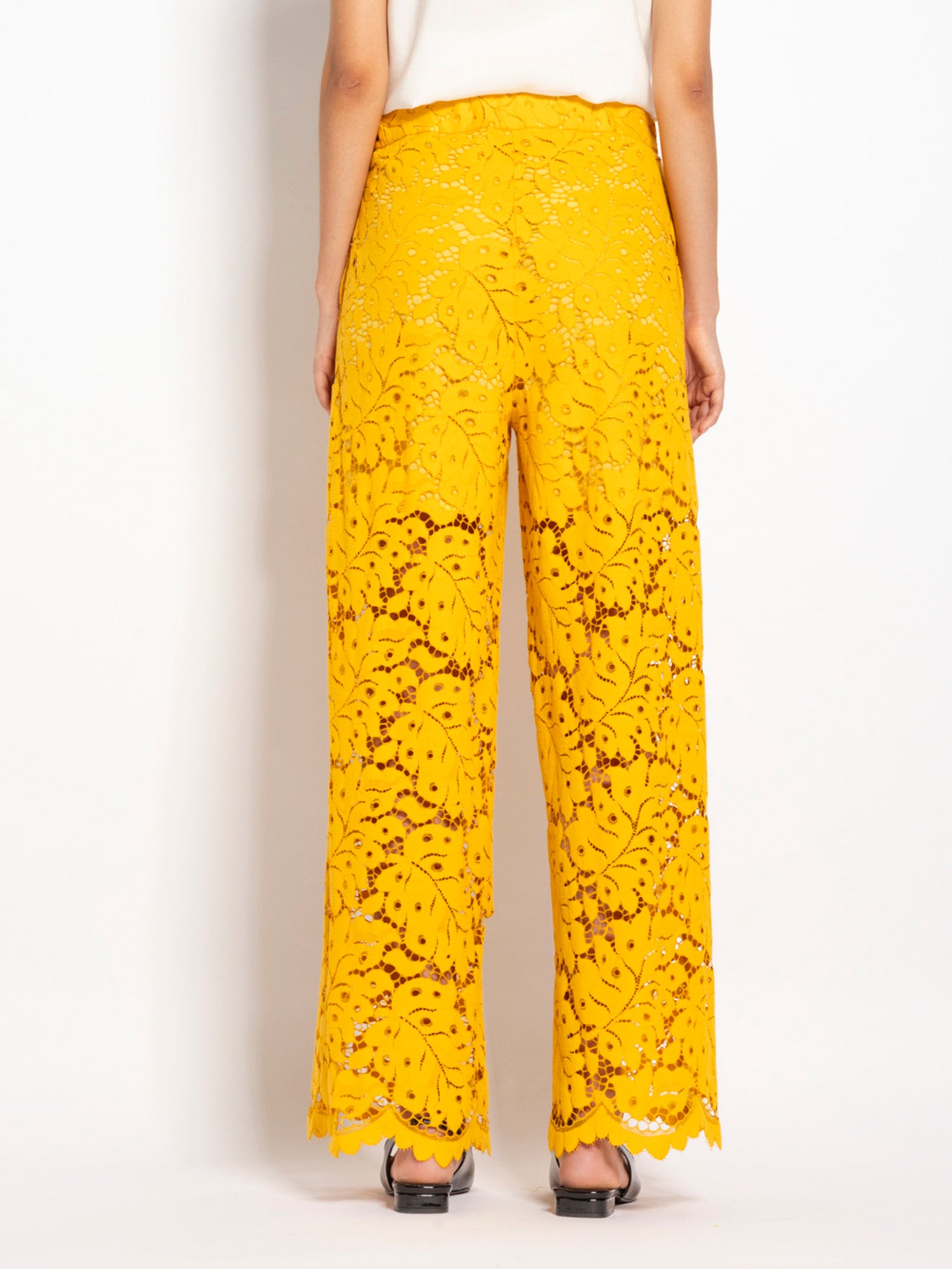 Pantalone vita alta in pizzo - Compagnia Italiana