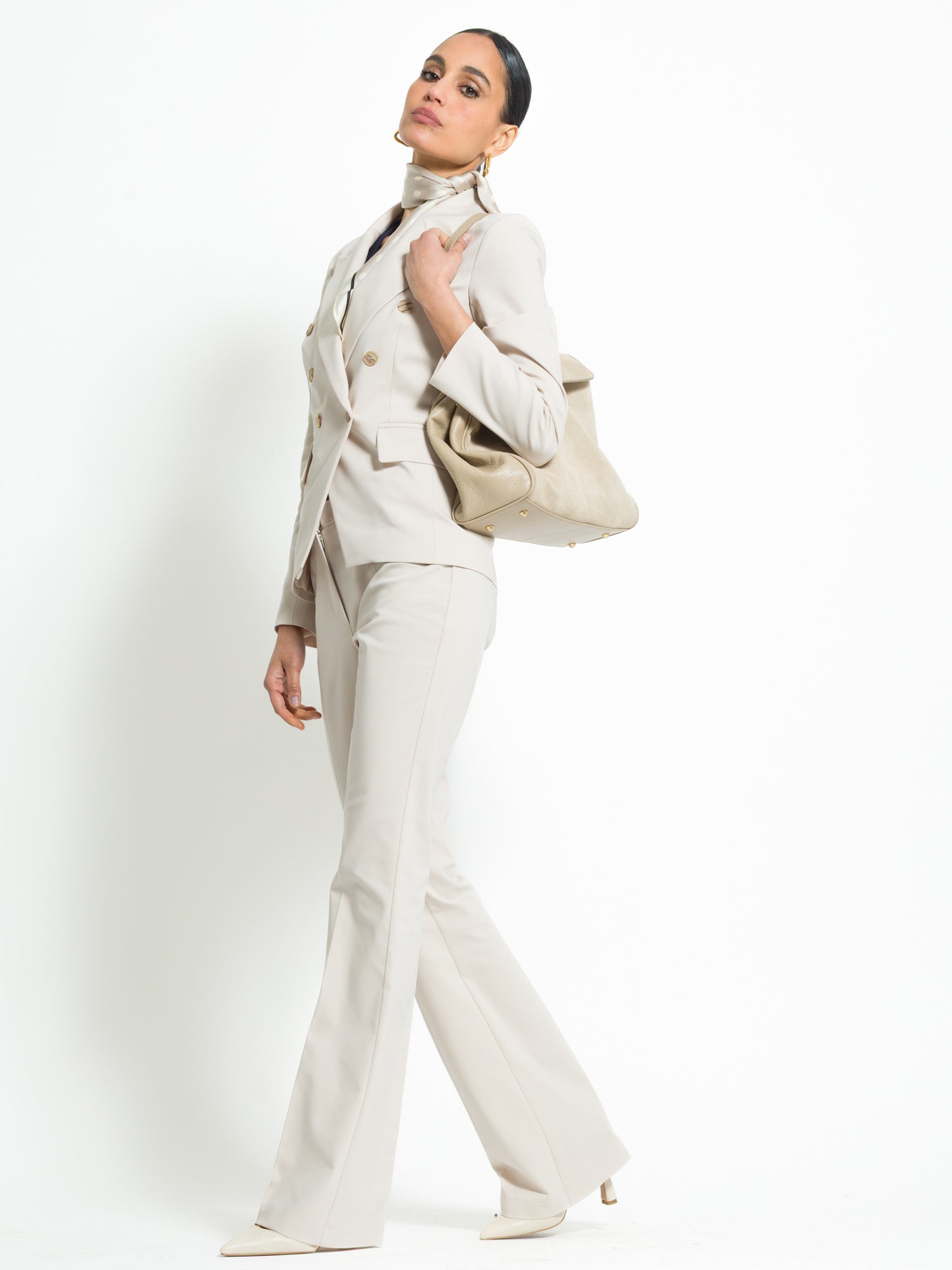 Pantalone flare in cotone - Compagnia Italiana