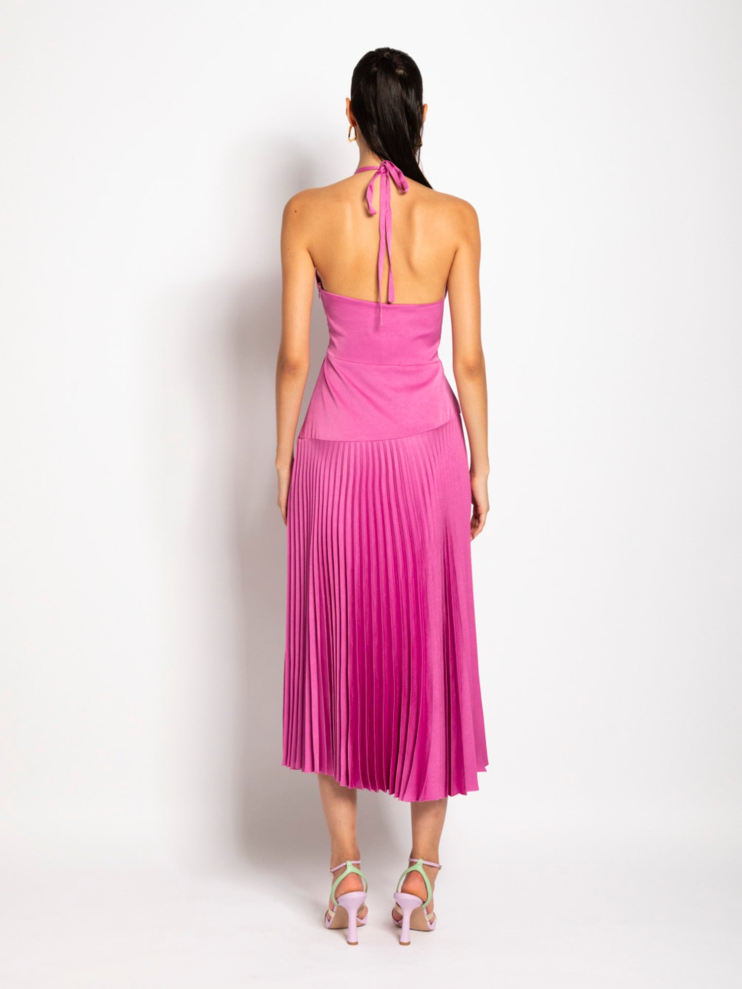 Abito midi con gonna plisse - Compagnia Italiana