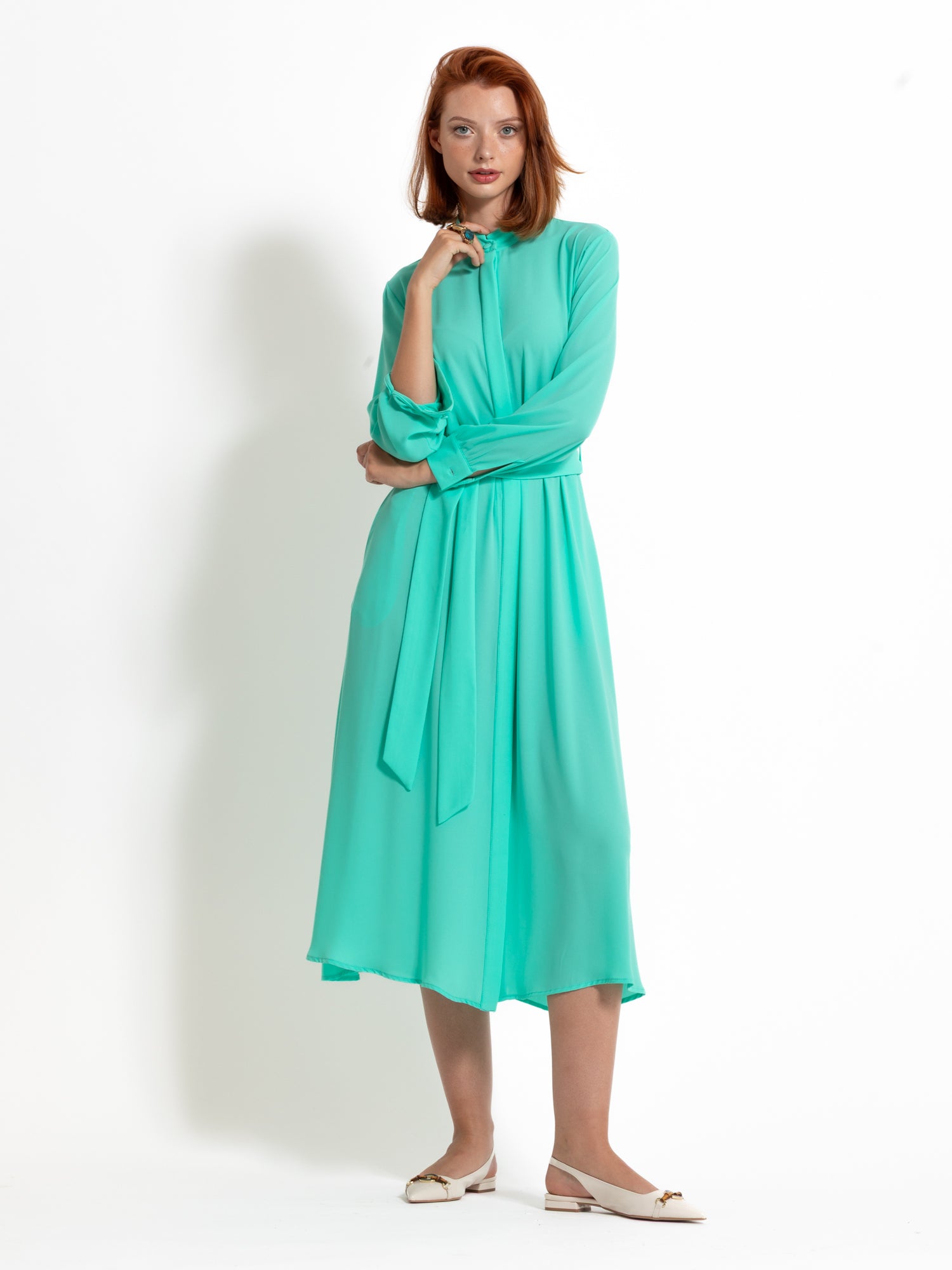 Abito midi con cintura - Compagnia Italiana