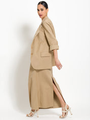 Blazer over in canvas di cotone - Compagnia Italiana