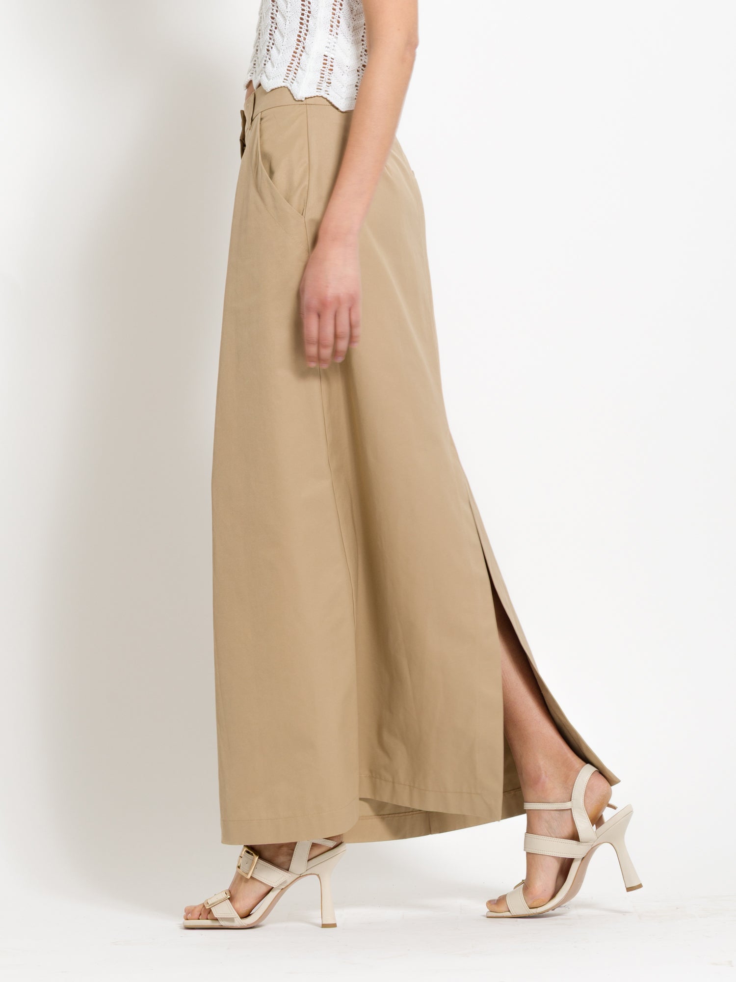 Gonna lunga in canvas di cotone - Compagnia Italiana