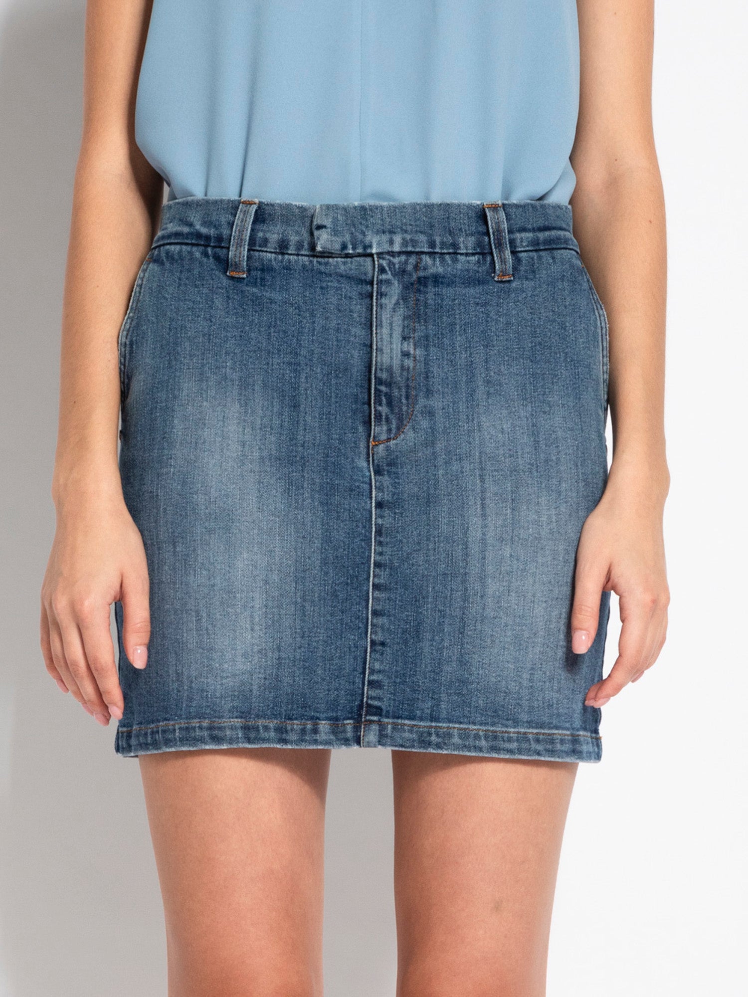 Minigonna in denim wash - Compagnia Italiana