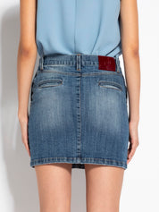 Minigonna in denim wash - Compagnia Italiana