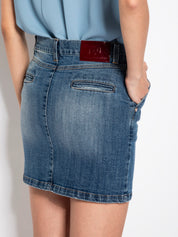 Minigonna in denim wash - Compagnia Italiana