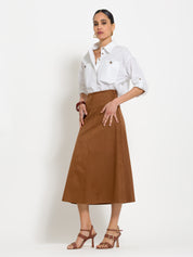 Camicia cropped in cotone - Compagnia Italiana