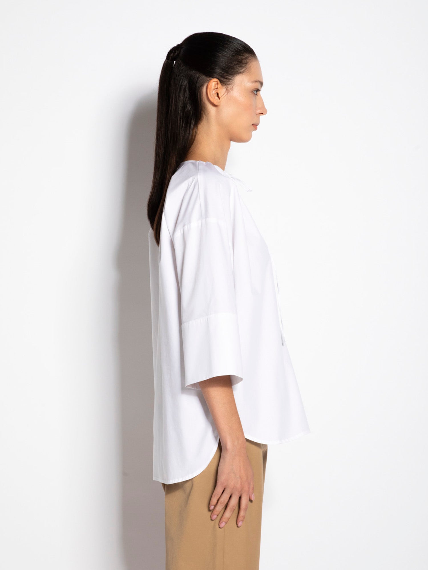 Camicia in cotone con lacci - Compagnia Italiana