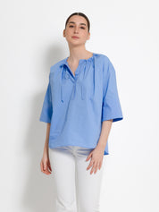 Camicia in cotone con lacci - Compagnia Italiana