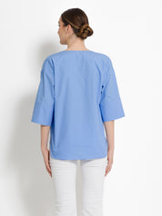 Camicia in cotone con lacci - Compagnia Italiana