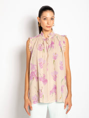 Blusa con stampa orchidea - Compagnia Italiana