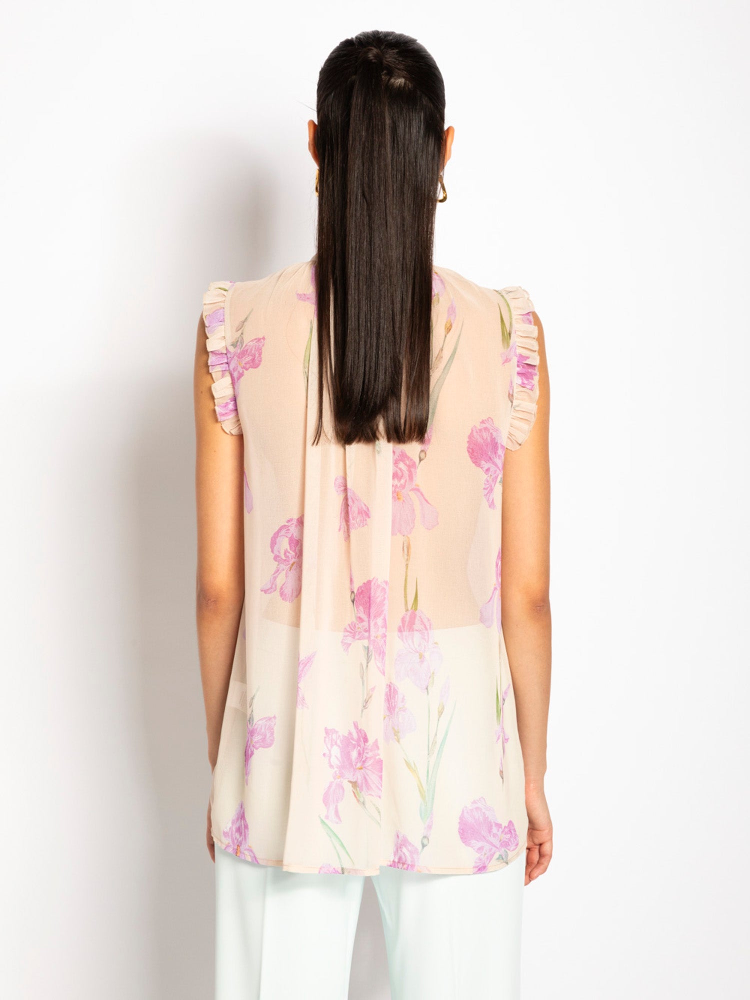 Blusa con stampa orchidea - Compagnia Italiana