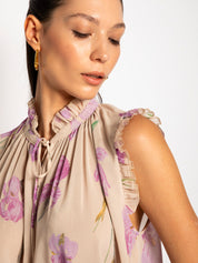 Blusa con stampa orchidea - Compagnia Italiana