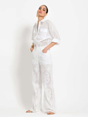 Camicia in mussola di cotone. con tasche - Compagnia Italiana