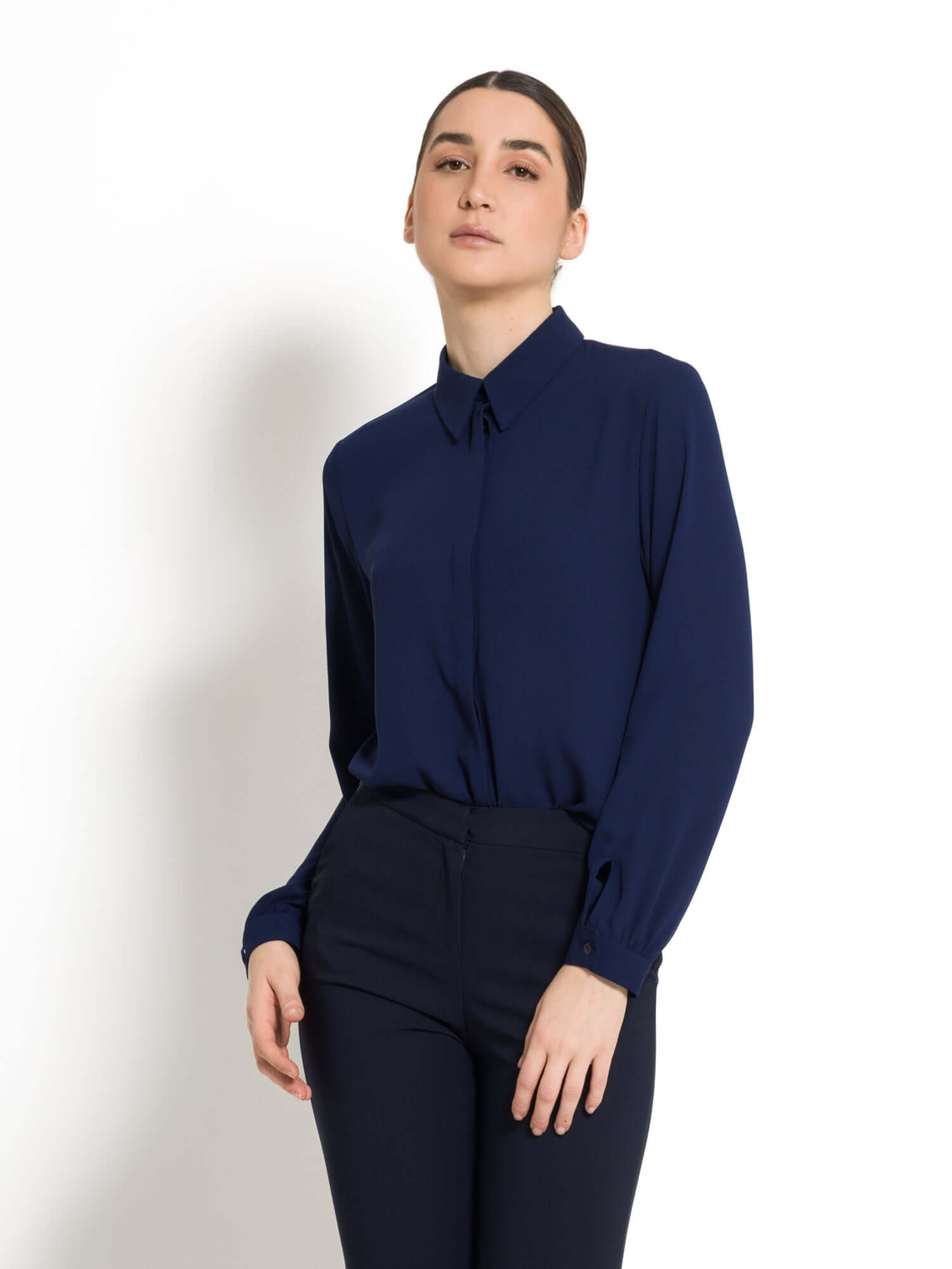 Camicia in viscosa con chiusura bottoni - Compagnia Italiana