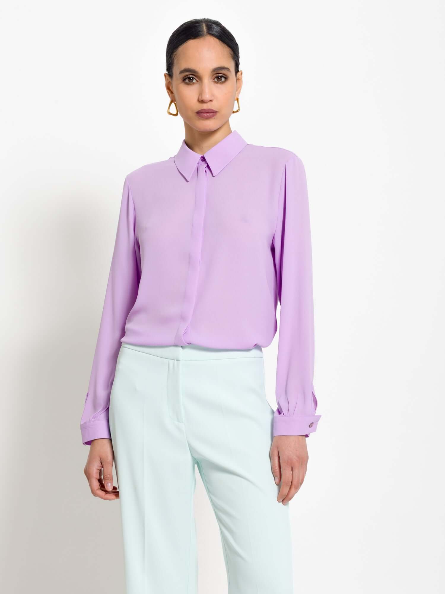 Camicia in viscosa con chiusura bottoni - Compagnia Italiana