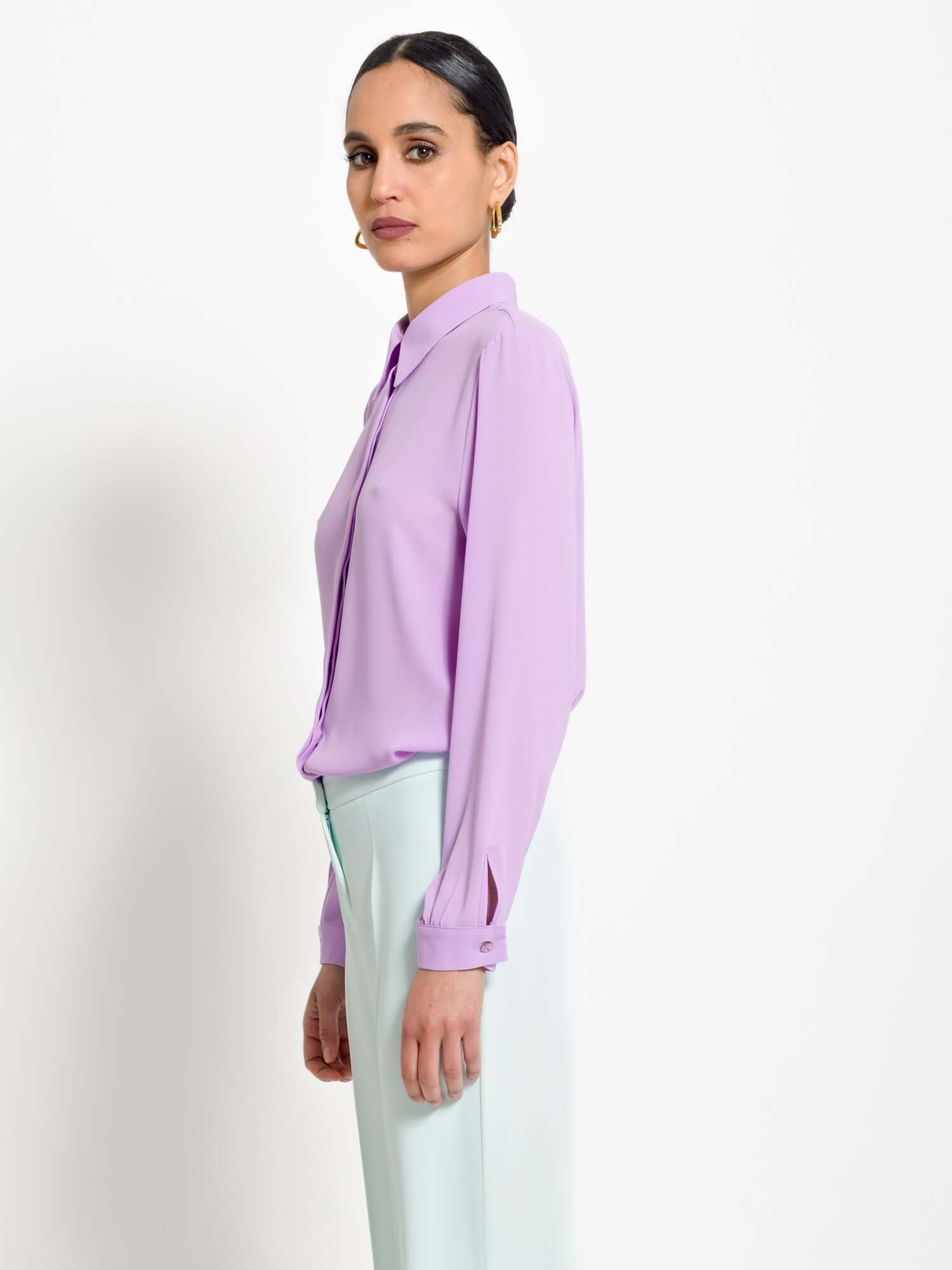Camicia in viscosa con chiusura bottoni - Compagnia Italiana