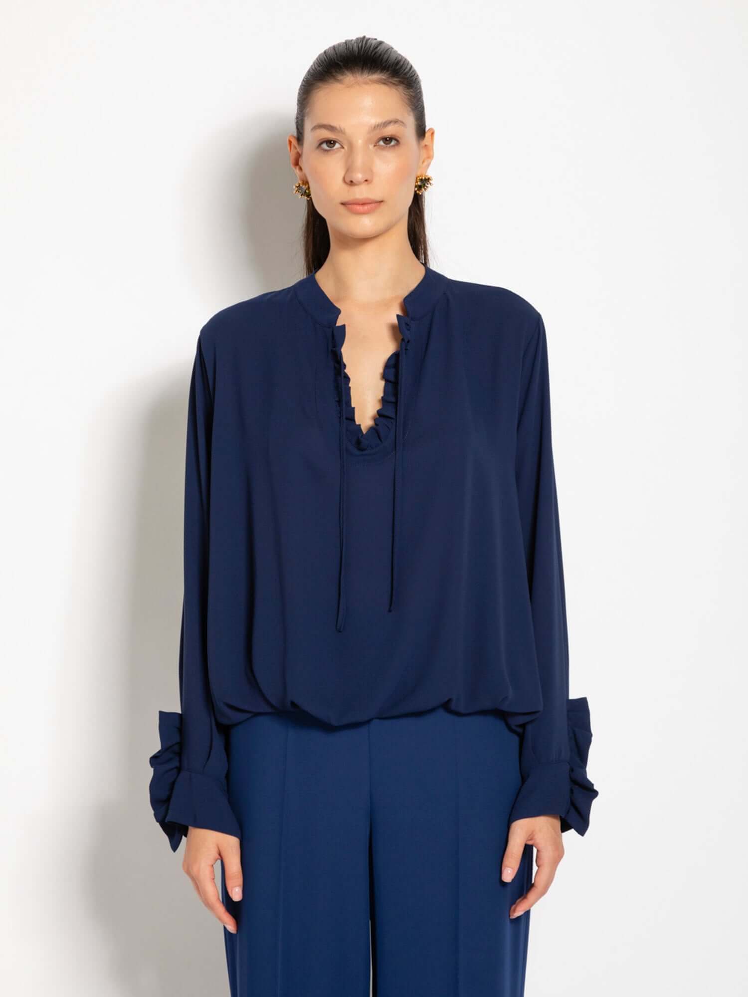 Blusa con rouches - Compagnia Italiana