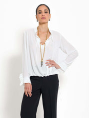 Blusa con rouches - Compagnia Italiana