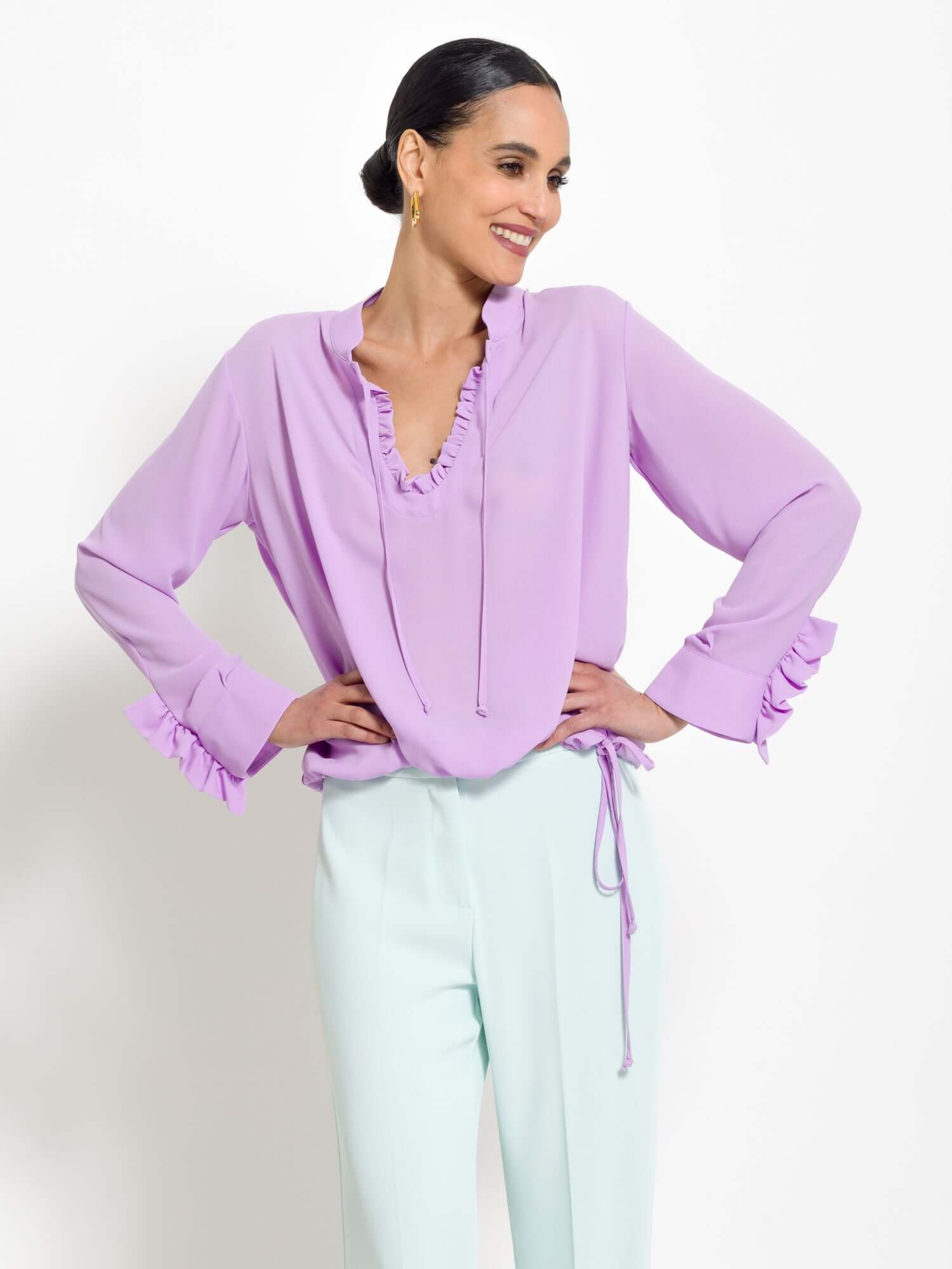 Blusa con rouches - Compagnia Italiana