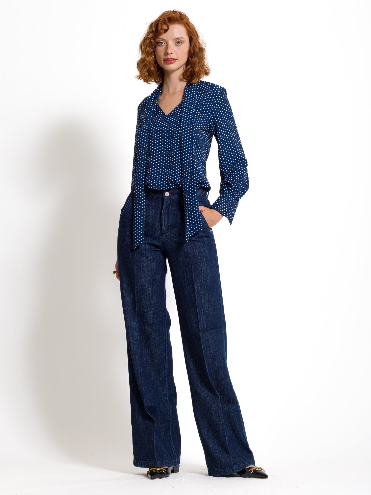 Blusa in georgette con sciarpa | Uncategorized da donna