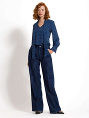 Blusa in georgette con sciarpa - Compagnia Italiana